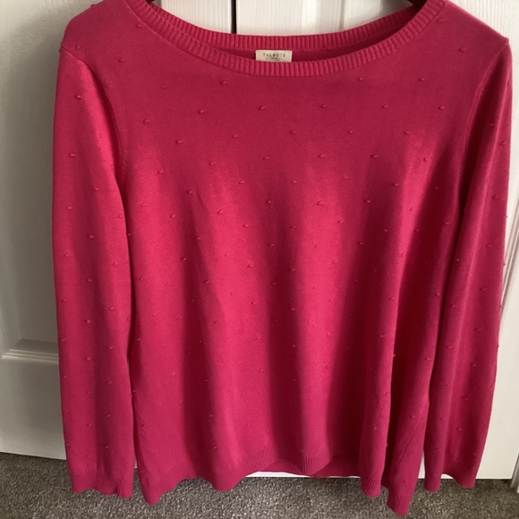 Ladies Pink Talbots Pullover Sweater With Raised Dots for Design Long Sleeve 2XL - Picture 3 of 7